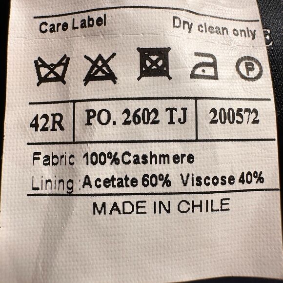 CORBIN 100% Cashmere Mens Navy Blazer 42R Sport Coat 2-Button Jacket Suits - Picture 13 of 13